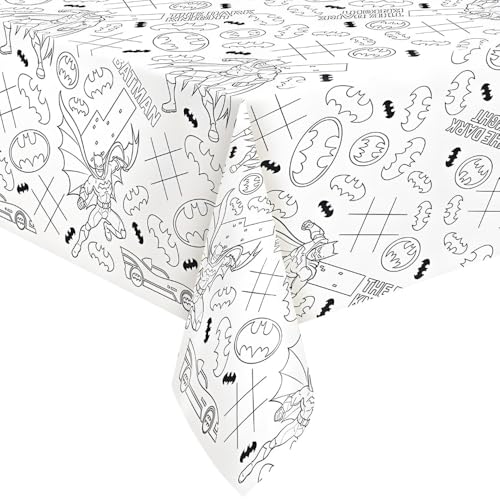 Unique Industries Batman CYO Tablecover, Boy, Birthday, Christening, Party Supplies
