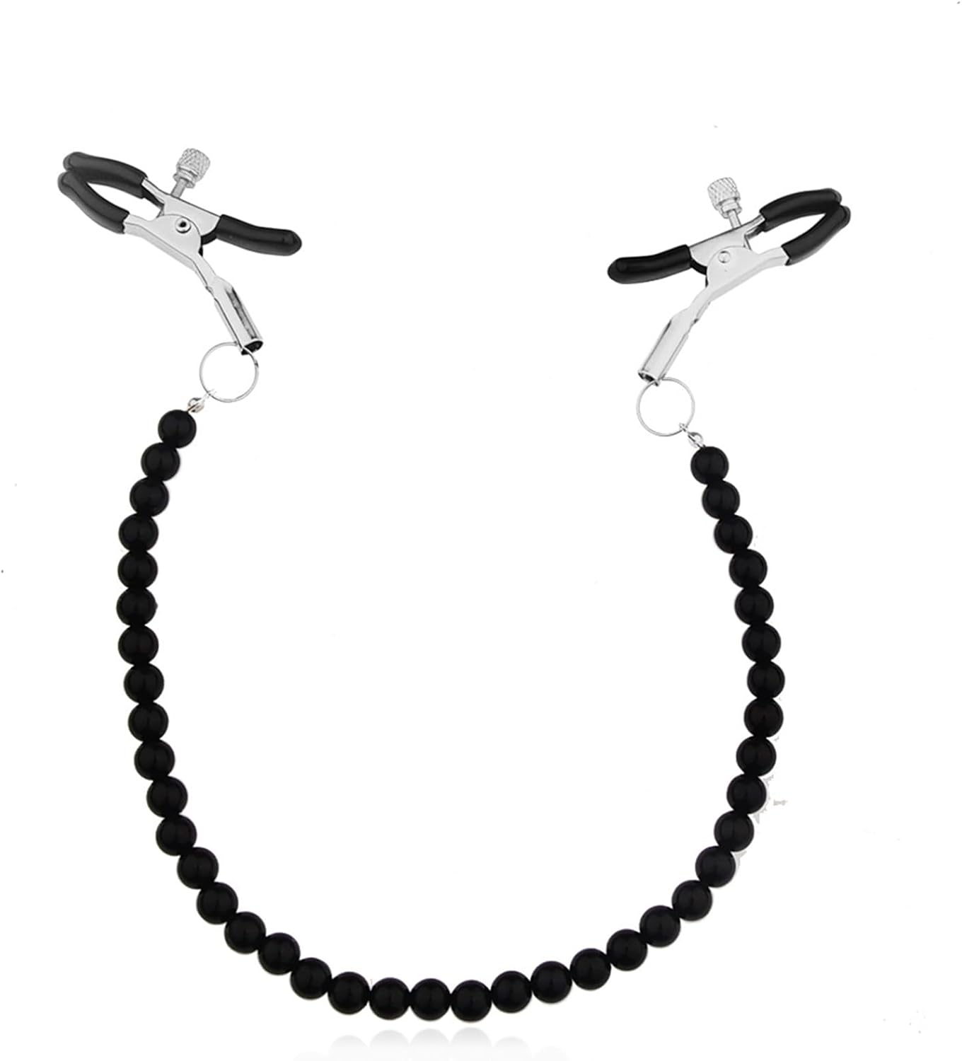 Roe Dolph Pearl Nipple Clamps Faux Body Piercing Jewelry Nipple Clamps with Chain Necklace Nipple Clips for Women Non Piercing Adjustable Non Pierced Body Chain Jewelery