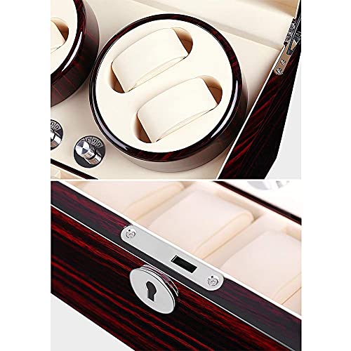 Caja para relojes automáticos Watch Winder de lujo con motor silencioso 4
