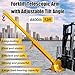 HQHAOTWU Forklift Jib Boom Crane 4400lbs Capacity Telescoping Mobile Crane Industrial 0-75 Degrees Tilting Lifting Hoist Truss Jib Boom with 2 Hooks Manual Telescopic 7-12ft for Warehouse & Factories