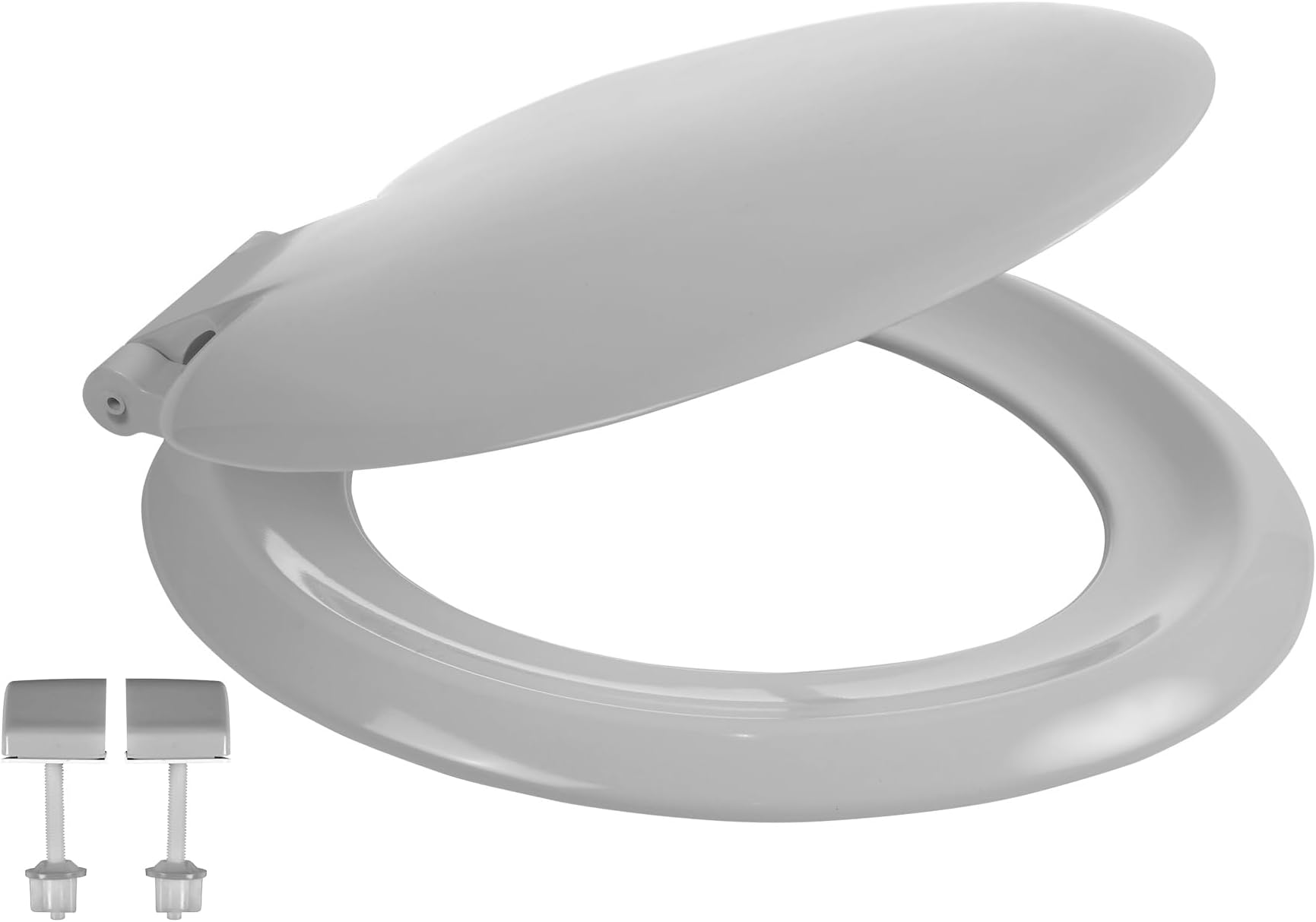 Celmac Sonata Toilet Seat and Cover including Dual Position Plastic Pillar Hinge Pack