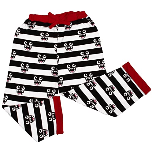 Kids Girls Boys Cute Monster Royal Blue Pyjamas PJs 2 Piece Cotton Set Nightwear3