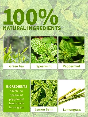 Image of TeeLux Mint Green Tea Bags, Fresh & Smooth Taste, Family Size, 30 Count