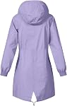 Raincoat for Women Waterproof Rain Jackets with Hood Outdoor Striped Lined Travel Jacket Lightweight Windbreaker Coats