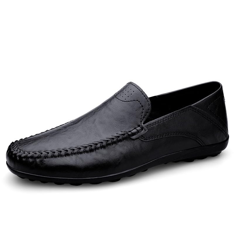 Men's Loafers Round Toe Faux Leather Solid Color Loafer Shoes Anti-Slip Comfortable Flexible Walking Casual Slip-on2