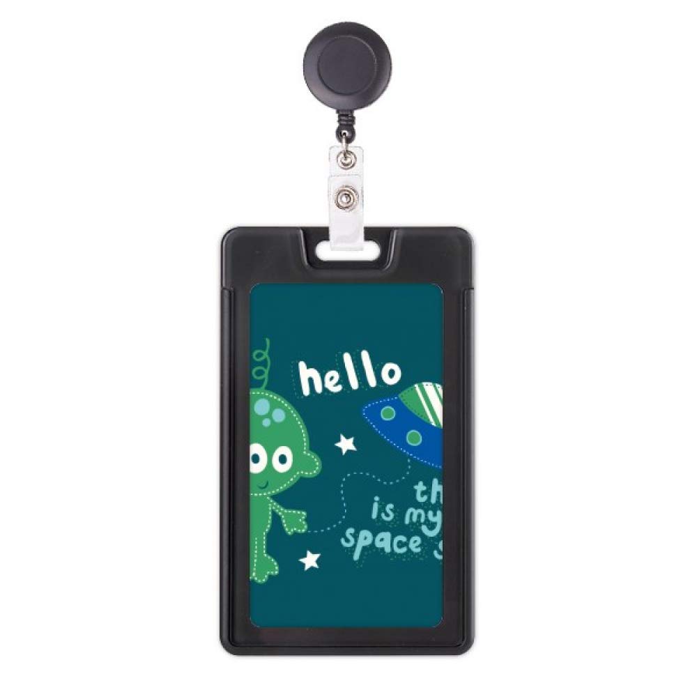 Hello Alien étui rétractable pour badge motif univers espace - 5