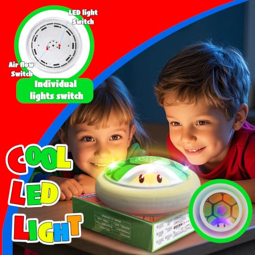Miniatura 3 de Glückpa Balón Fútbol Flotante, Juguetes De Fútbol Con Luces Led, Juegos De Exterior Interior, Juguetes Niños 3 4 5 6 7 8 Años, Regalos Cumpleaños Para Niños Niña 3-10 Años