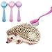 Hedgehog Bathing Brush, 3 Pack Small Pets Round Head Cleaning Bath Brush with Lid Super Soft Cleansing Brush Massage Comb for Hedgehog Small Animal Grooming Tool (3 Pack(Blue+Pink+Purple))