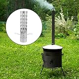 BESPORTBLE Chimney Flue Caps Chimney Cap Stainless Steel Flue Caps Fireplace Chimney Cover Metal Spark Arrestor Mesh Chimney Flue Cover for Outside Existing Clay Flue Tile Chimney Vent Cap - Image 4