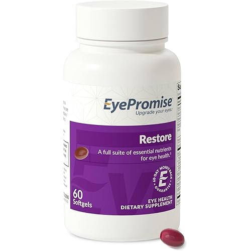 EyePromise Restore Eye Health Supplements - 60 Softgels, 30-Day Supply - Omega 3 Supplement for Aging Eyes with Lutein and Zeaxanthin, Fish Oil, EPA, DHA & Eye Vitamins and Nutrients
