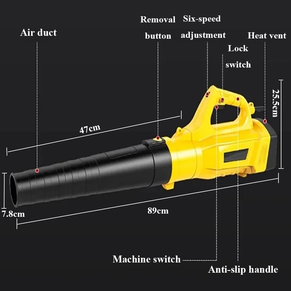 1030w Plug-In Snow Blower,Electric Snow Blower With 3 m Power Cord,6 Adjustable Speeds,Wind Speed 34m/S,13000rpm,Lightweight Blower,For Patio,Garden,House,Depot,Green,5M