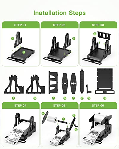 Label Holder, Nelko Thermal Label Holder For Rolls And Fan-Fold Labels, Label Roll Holder For Desktop Label Printer Accessory, Label Holder For Thermal Printers, Shipping Label Holder For Office/Home #TOP5