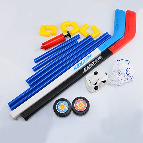 RuiyiF Kids Soccer Goal, 2-in-1 Soccer Goal Net Ice Hockey Puck Set for Kids Toddlers Indoor Outdoor Backyard - Thumbnail 5