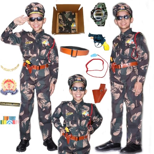 SCRIPTURE Fancy Dress Army costumes for kids |Indian Army, Police, BSF & Subhash Chandra Bose costumes for boys & girls fancy dress costumes for school function