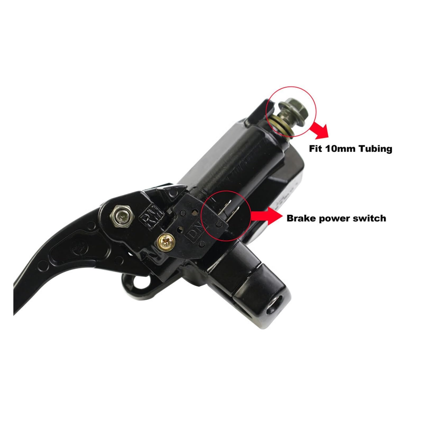 Palanca de freno universal para motocicleta 22 mm y 25 para Honda para SHADOW para STEED 600 400 VT600 VT750(25 16 Right Pump)