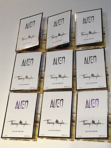 Aliem by Thierry Mugler 9 sample vials 0.04 oz each
