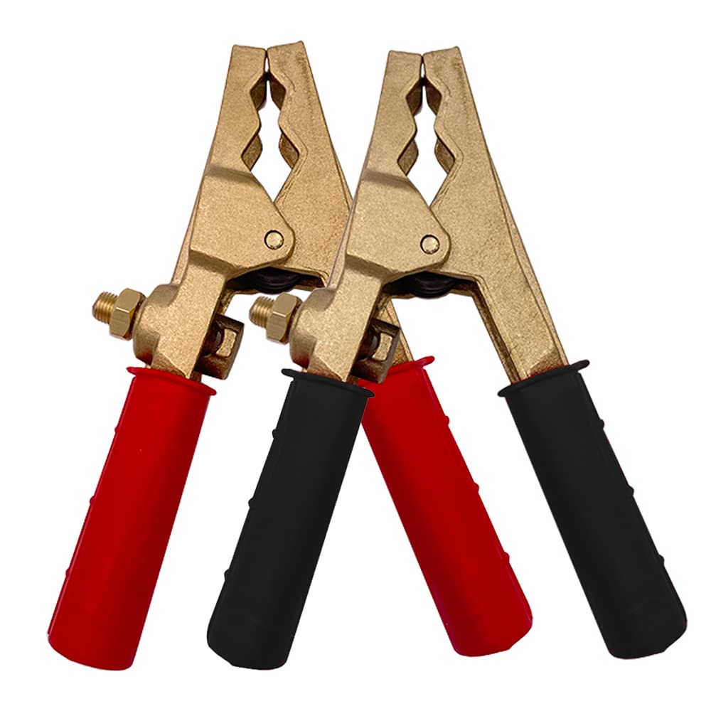 RKG Lot de 2 Pinces de Batterie Voiture Camion Professionnelle 500A