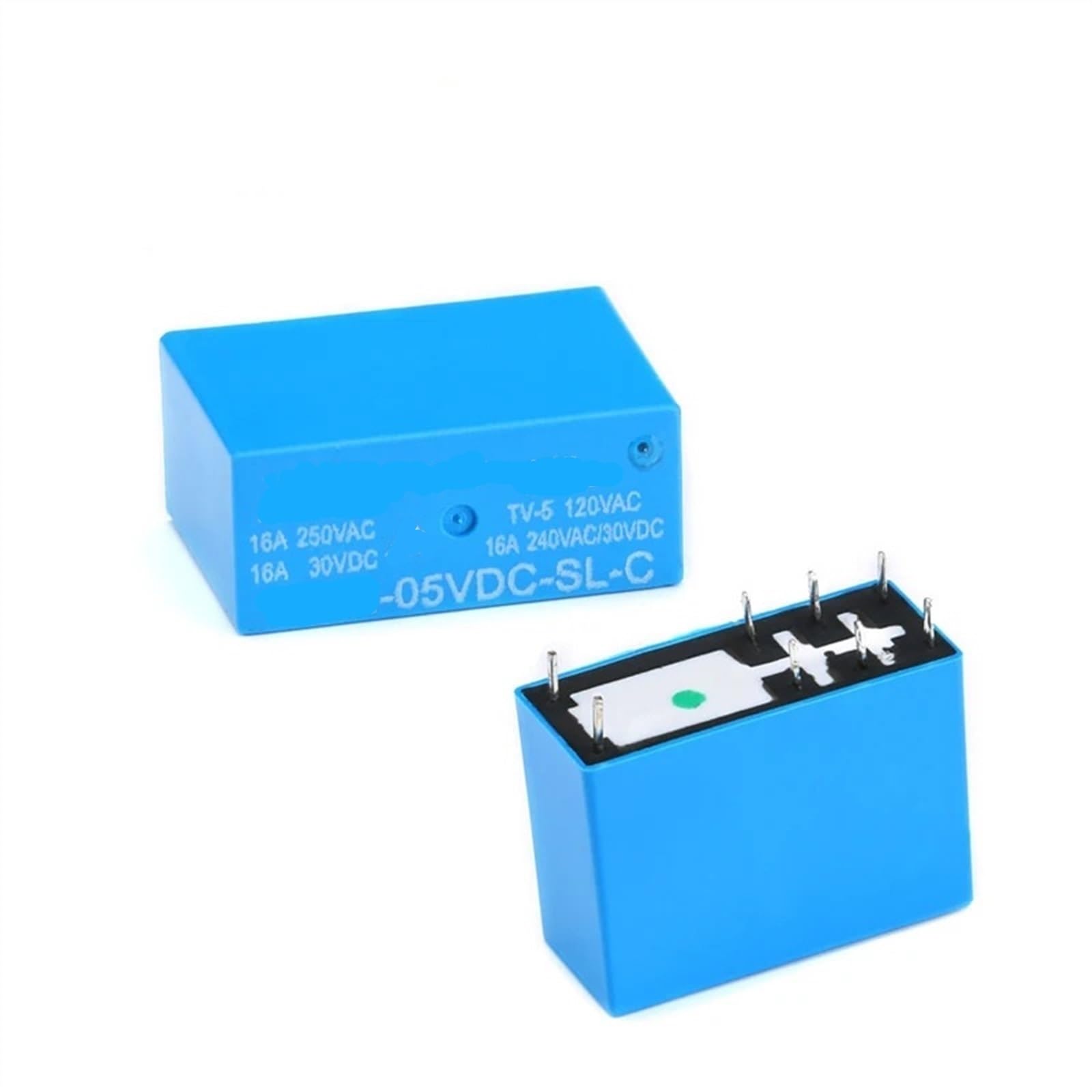 Relé de 8 pines 5V 16A compatible con SMIH-05VDC-SL-C para placas electrónicas PCB 4