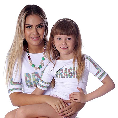 Blusa Infantil Meia Manga com Proteção UV Estampa Exclusiva Copa do Mundo Brasil 10