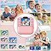 Coxlame Kids Camera Instant Print, Toddler Toys Christmas Birthday Gifts for Girls Boys, Portable Digital Camera 64GB SD Card, Kid Toy for Ages 3-12 Girl Xmas Gift for 3 4 5 6 7 8 9 10 Year Old, Pink