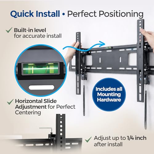 Image of ynVISION.DESIGN Heavy Duty TV Wall Mount for 50 inch-98 inch TVs - TV Mount with Advanced Tilt & Swivel - Pull Out up to 5.4in for Cable Management & Service - MAX VESA 800x400, 165lbs, 3 Studs Installation