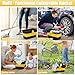 Collapsible Mop Bucket for Cleaning with Handle, Silicone Square Wash Bucket for Windows Cleaning Car Washing,Cleaning Supplies Organizer Plastic Water Bucket for Storage Household use, 3-Gallon