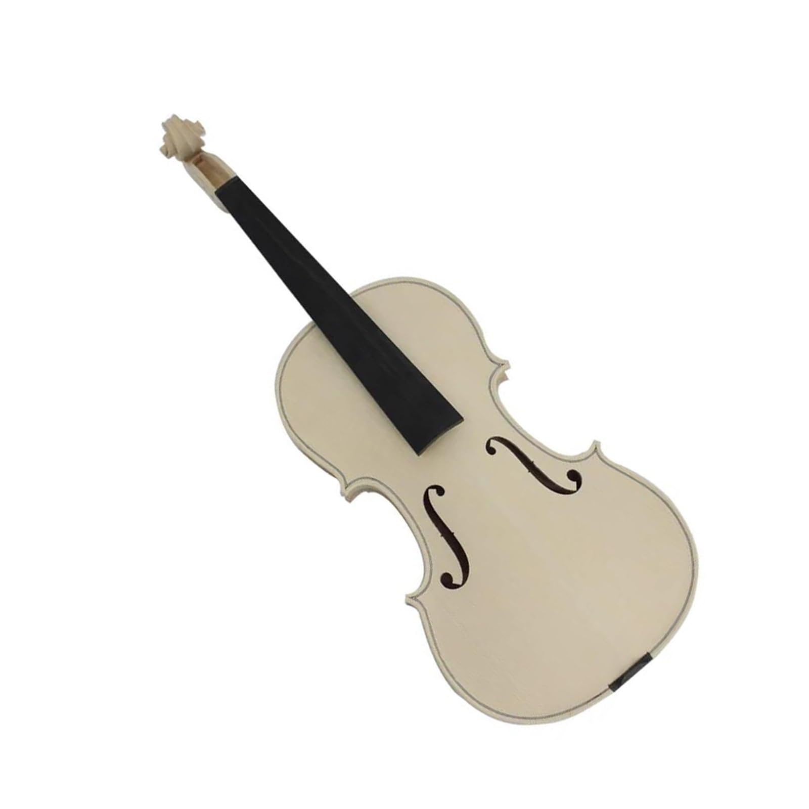 Violino Incompiuto Selettivo 15 Anni Essiccato Naturale Fondo In Acero Fiammato Top In Abete Bianco Bianco Fatto A Mano(Violin,4/4)