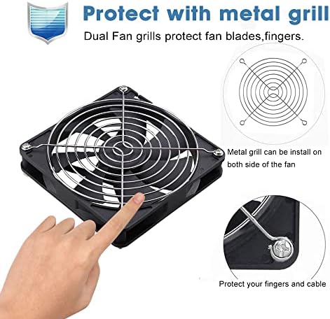 GDSTIME 140mm Fan 140mm USB Fan 140 x 25mm Computer Fan 14CM PC Fan 1500 RPM DC Brushless Cooling Fan For Cabinet DVR Router Fan Replacement
