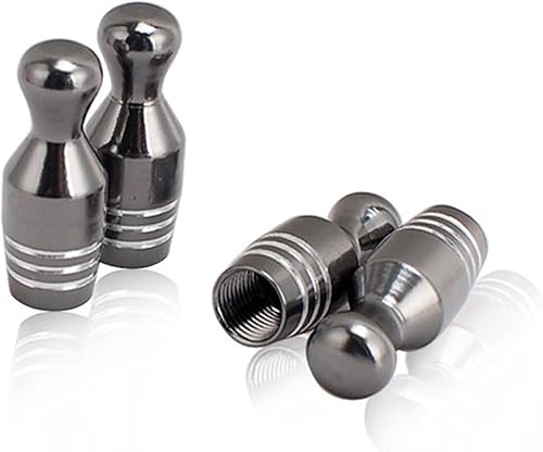 Miniatura 63 de Tapones para válvulas de neumáticos de automóvil, 4 unidades, cubiertas universales para vástagos, juego de tapas de válvula de neumático