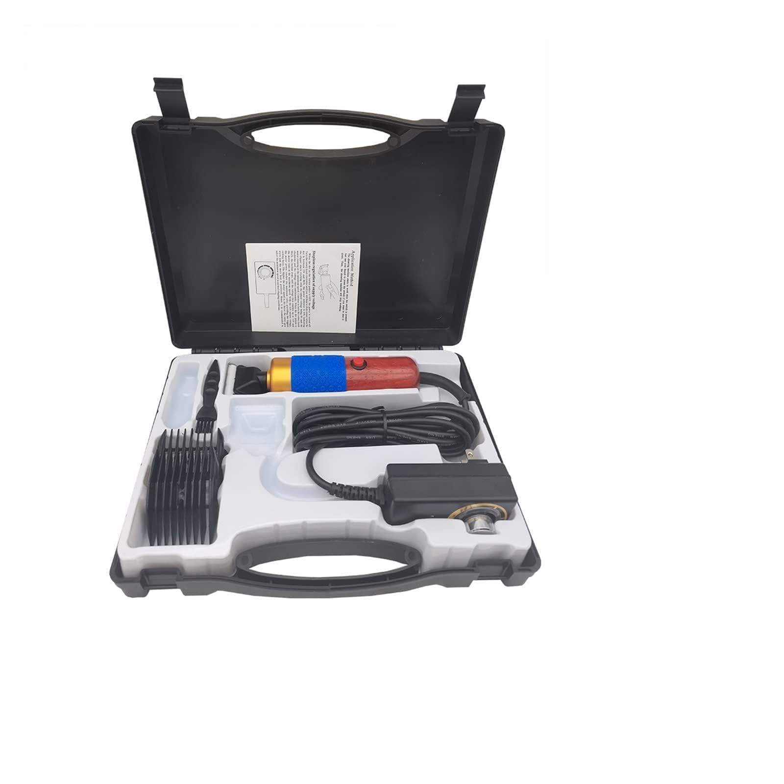 Professionnel haute puissance 200W AC électrique tondeuse for animaux de compagnie découpeuse cheval lapins chat chien tondeuse rasoir animaux toilettage tondeuse Durabilité Remarquable(Color:BOX Stan