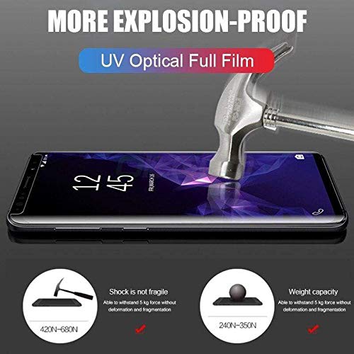 Image of UV Tempered Glass Screen Protector For Samsung Galaxy S20 Ultra | Full Edge-to-Edge Curved | Free Installation Kit Transparent