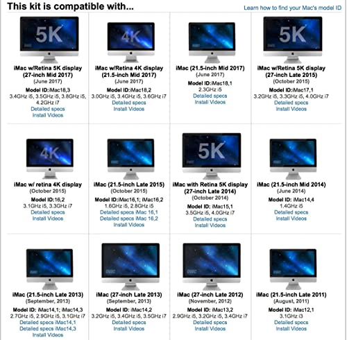 OWC compatible General Servicing Kit | for all Apple iMacs 2007 & Later - Afbeelding 4