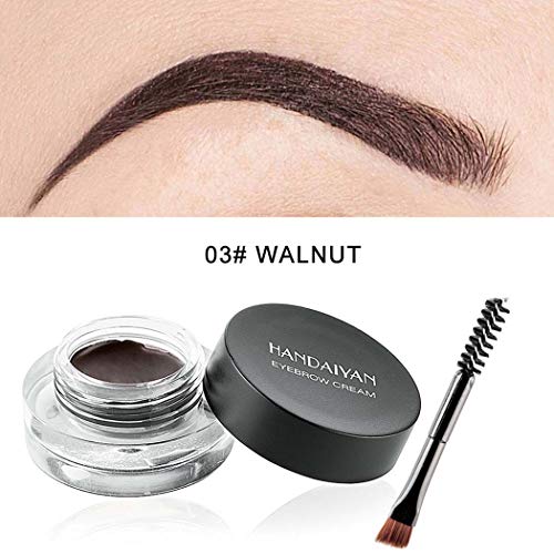 Kilshye Eyebrow Cream Smooth Eye Brow Colorful Eyebrows Pomade Gel Long Lasting Eyeliner Waterproof Eye Makeup Gift For Women And Girls Pack Of 1 (Black 3) #TOP1