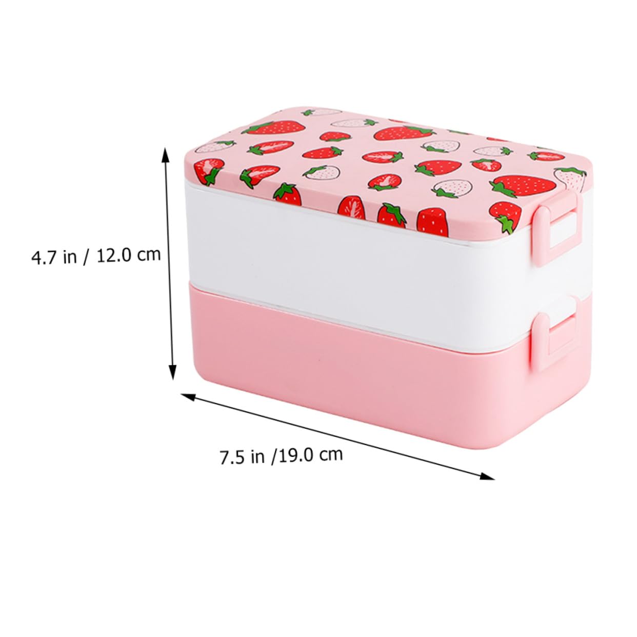 Scatola per Merenda Scuola 2 Livelli in Pp, Lunch Container Microonde | Festa Scuola Decor, Portamerenda Adulto, Contenitori per Pranzo, Sacco per Pranzo