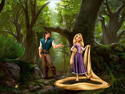 Amazon Co Jp 1art1 ラプンツェル ポスター 写真 壁紙 ラプンツェルとフリン 4パーツ 142 X 100インチ Diy 工具 ガーデン
