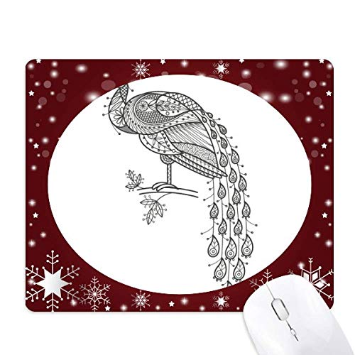 Tapis de souris paon glisse fluide et base antidérapante pour ordinateur