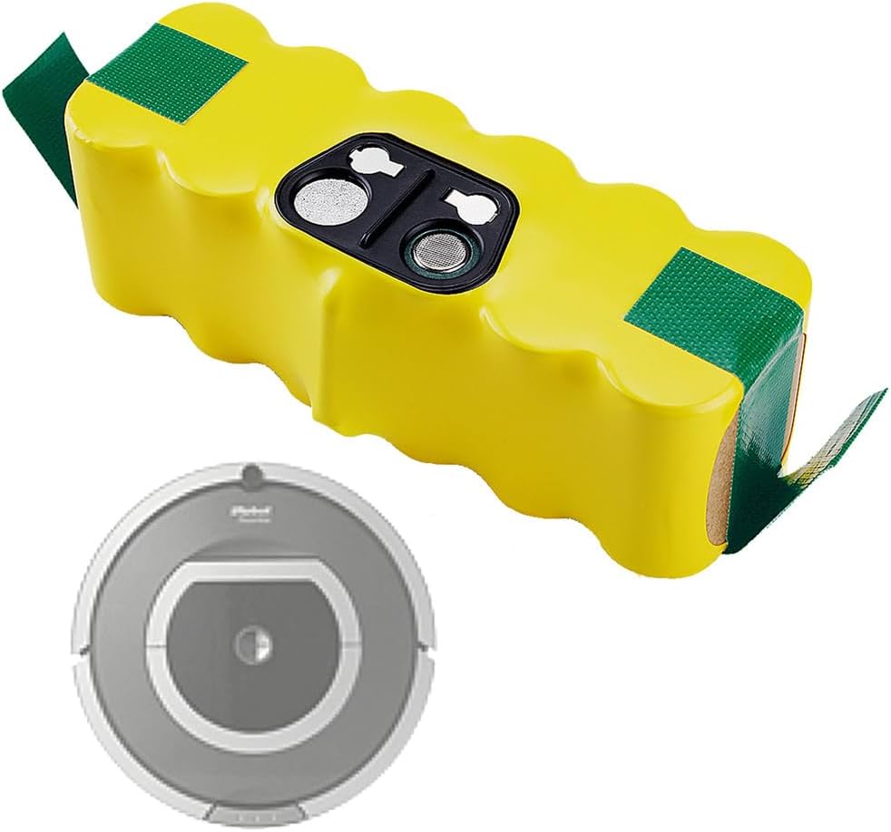 Replacement Battery 14.4V Lithium Battery 6800mAh 12800mAh 4800mAh Rechargeable Batteries 14.4V Vacuum Cleaner Batteries for 900 800 700 600 500 Series Sweeper,14.4v6800mah
