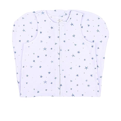 Miniatura 8 de Ely's & Co. Manta 100% algodón para bebé, bolsa de dormir para bebés de color liso, color rosa viejo y estrellas rosa malva, paquete de 2 unidades