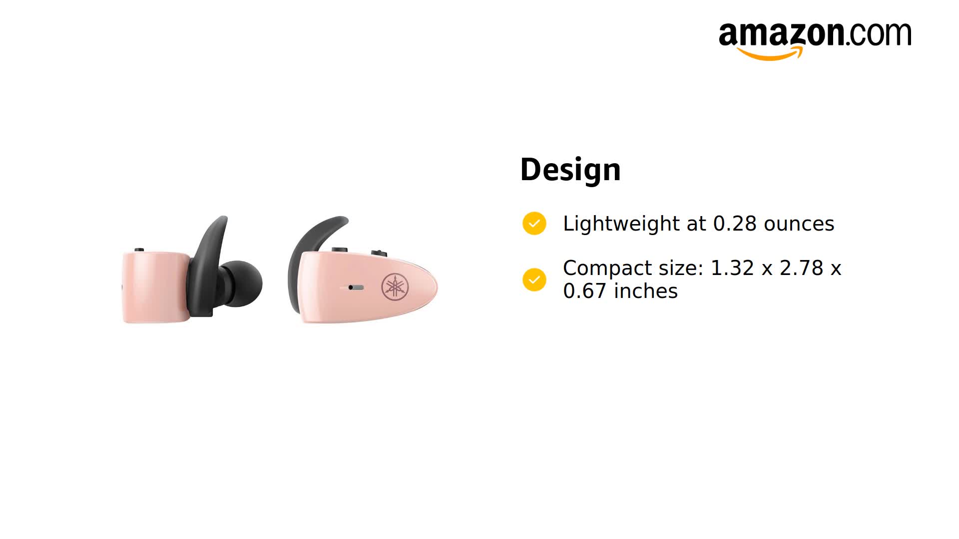 【未開封】ヤマハ tw-es5a ワイヤレスイヤホン　ピンク Amazon.com: Yamaha TW-ES5A True Wireless Sport Earbuds