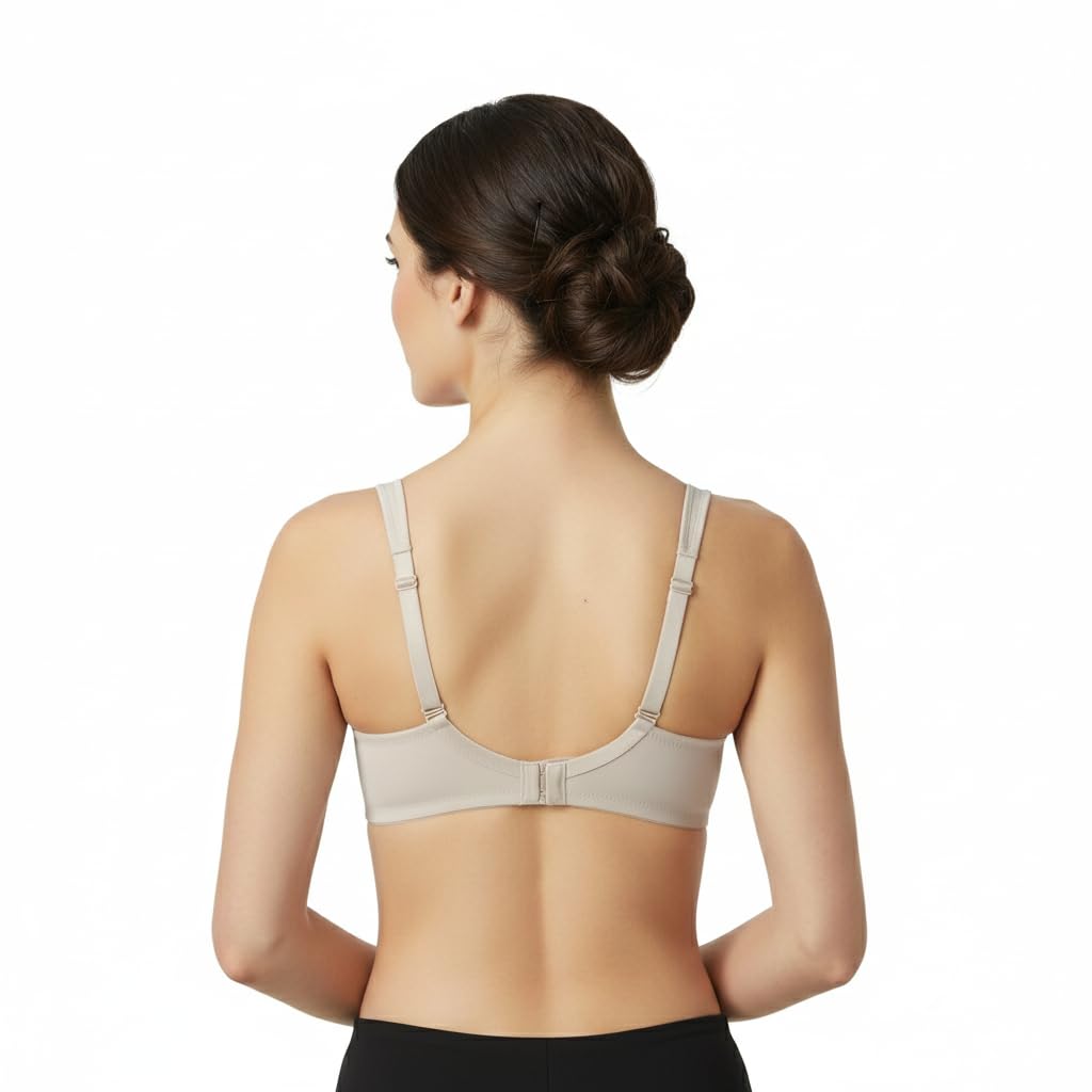 Selene, Sujetador Reductor para Mujer con Tirantes Anchos Comfort y Aro, Sin Relleno, Colección Lorea