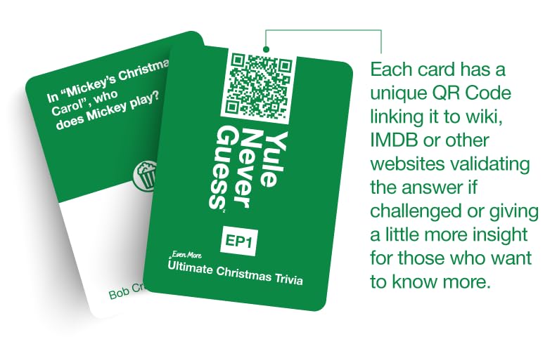 Yule Never Guess Ultimate Christmas Trivia Card Game - Expansion Pack 1-110 Cards - 3 or More Players - Ages 8+ - Image 4