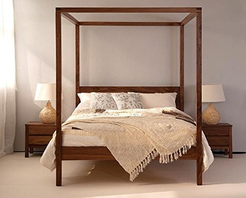 Image of Sheesham Solid Wood Charlie Poster Bed for Home