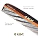 Kent 7T Handmade All Fine Tooth Pocket Comb for Men, Hair Comb Straightener for Everyday Grooming Styling Hair, Mustache and Beard, Use Dry or with Balms, Saw Cut and Hand Polished, Made in England