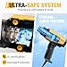 SEEKONE 1800W Heat Gun Compact Design Heavy Duty Hot Air Gun 122℉-1202℉（50℃- 650℃）Variable Temperature Control for 2 Speed Settings with 4 Nozzels for Crafts, Vinyl Wrap, Shrink Tubing