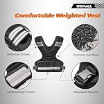 Weighted Vest Woman Adjustable Weights For Walking, 6-12lb/12-18lb, Weighted Vest Woman with 6 Ironsand Weights, Weight Vest For Women/Men, Weight Vest For Walking, Strength Training, Running - Image 5