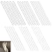 Wokape 30Pcs 12 Inch Acrylic Clear Rods Kit, 6 Sizes Clear Acrylic Dowel Rods Plastic Round Rod for DIY Crafts(3/4/5/6/8/10mm Dia)