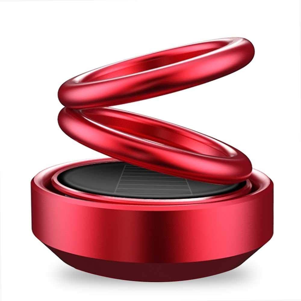 ND-HomeZ. - -Solar_Energy Rotating Car Perfume with Long Lasting French Organic Fragrance(Red) for Chevrolet Beat