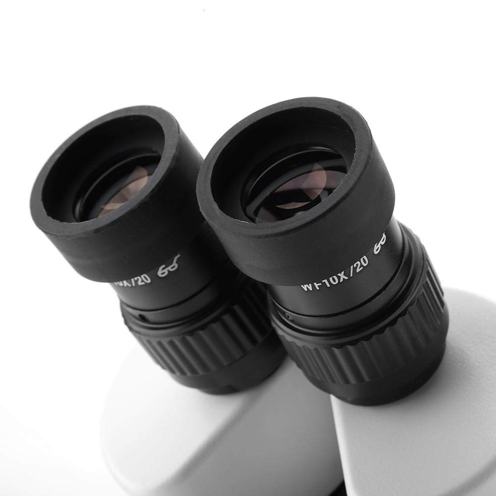 Mikroskop, stereoskopowy mikroskop trójokularowy Fydun Dwuokularowy mikroskop stereoskopowy Zoom 7X-45X Okulary WF10X / 20100-240VAC (wtyczka EU)