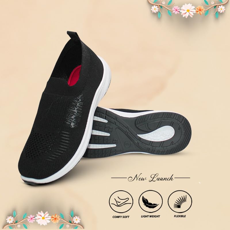 WalkLine Women's Gym and Running Shoes | Ladies Shoes Without Laces 2 51dRADj99pL