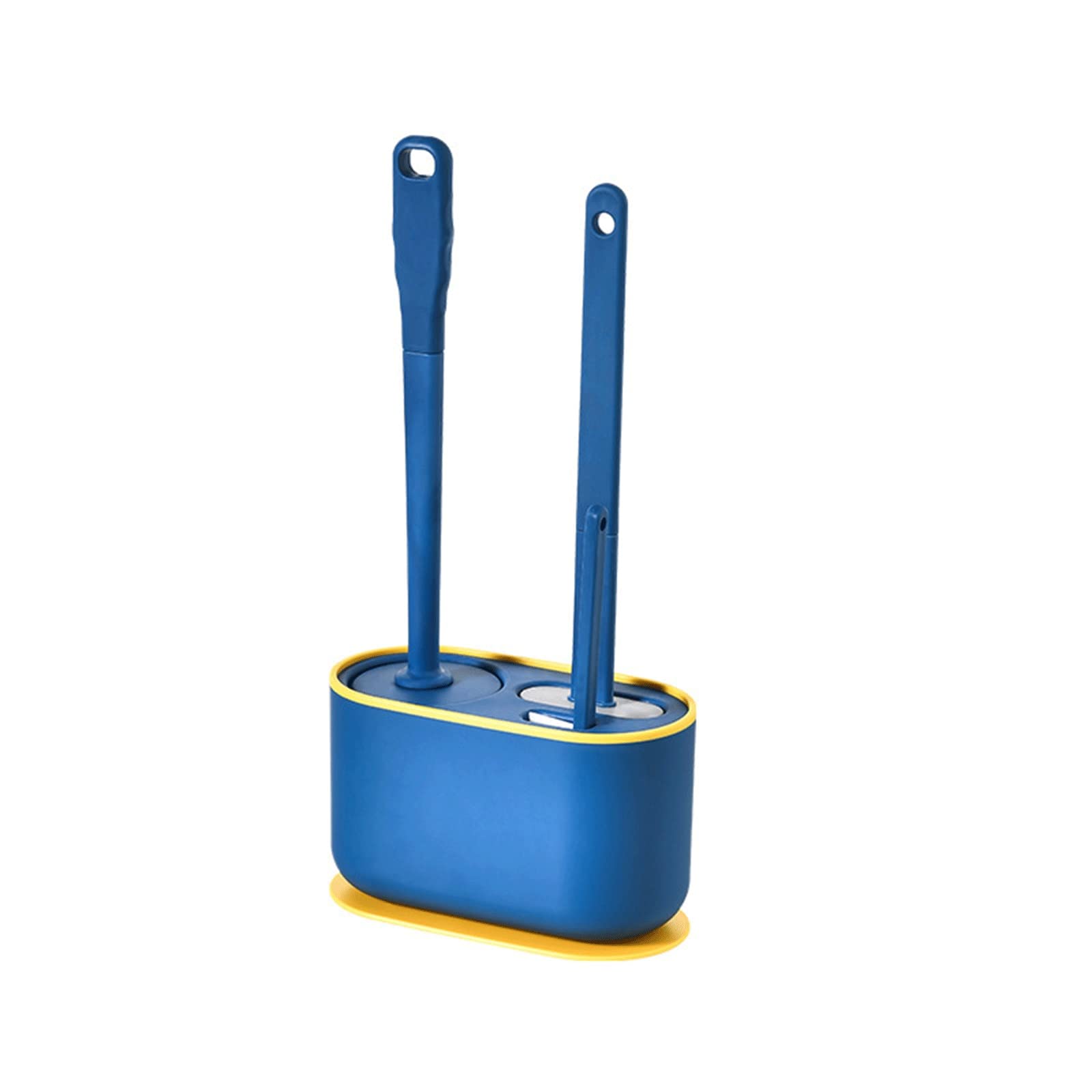 Tyuhduyur Blue Toilet Brush, Multifunction Toilet Bowl Brush And Holder Set For Bathroom, Toilet Cleaner Brush For Bathroom Or Bathroom Cleaning (Color : Pink) (Blue)